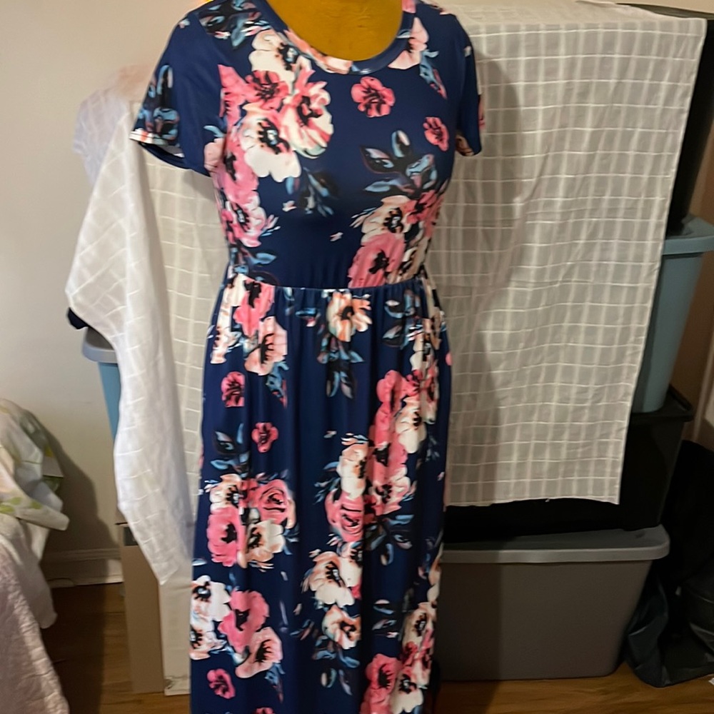 Long maxi dress. Size small with beautiful flowers.